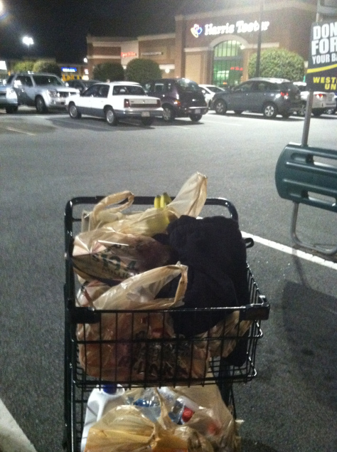 Sometimes, all you can do is make sure you buy enough food at Harris Teeter to get ready for weird weather.