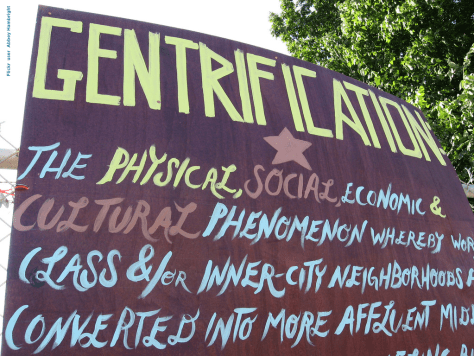 Gentrification by Flickr user Abbey Hambright